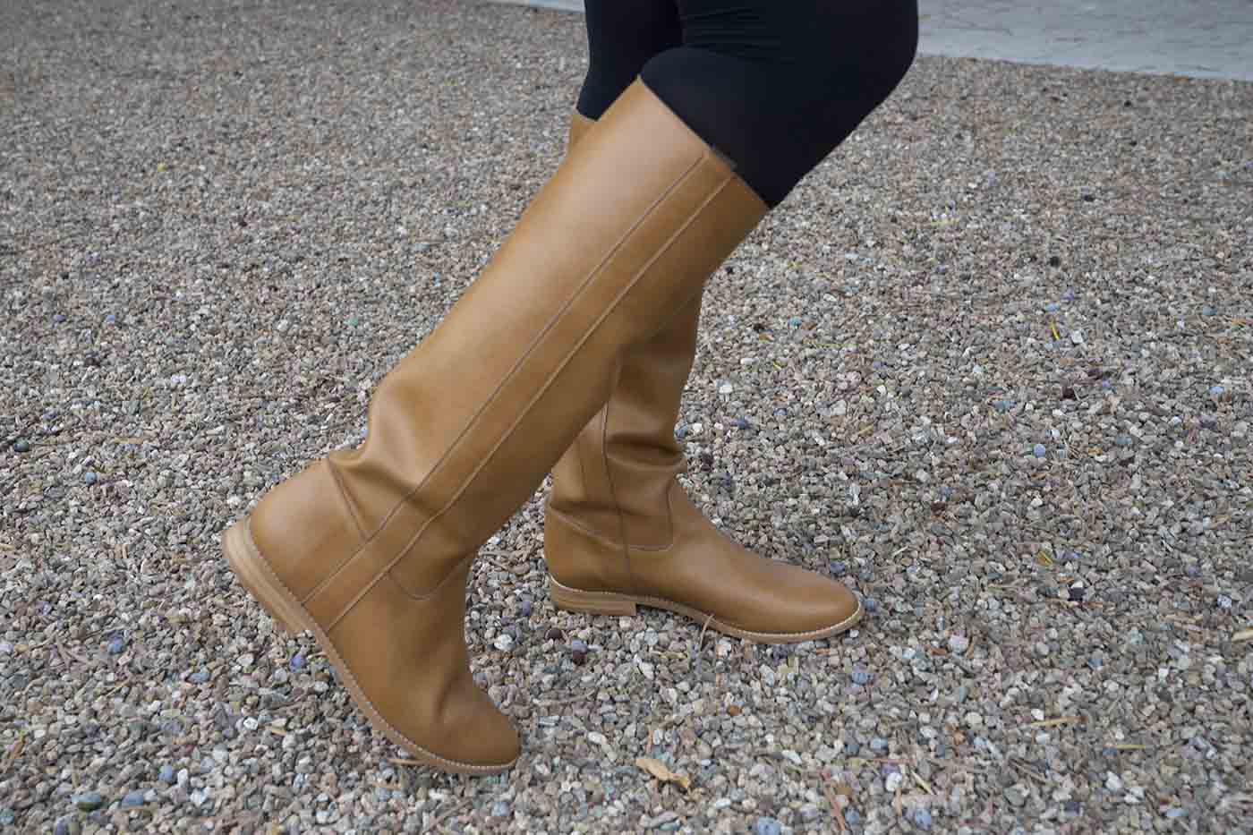 Beyond Skin Lyra knee high camel boots