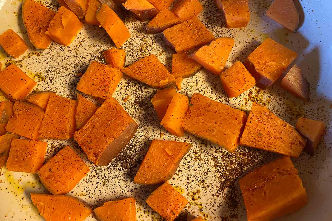 grilled sweet potato with Mexican seasoning