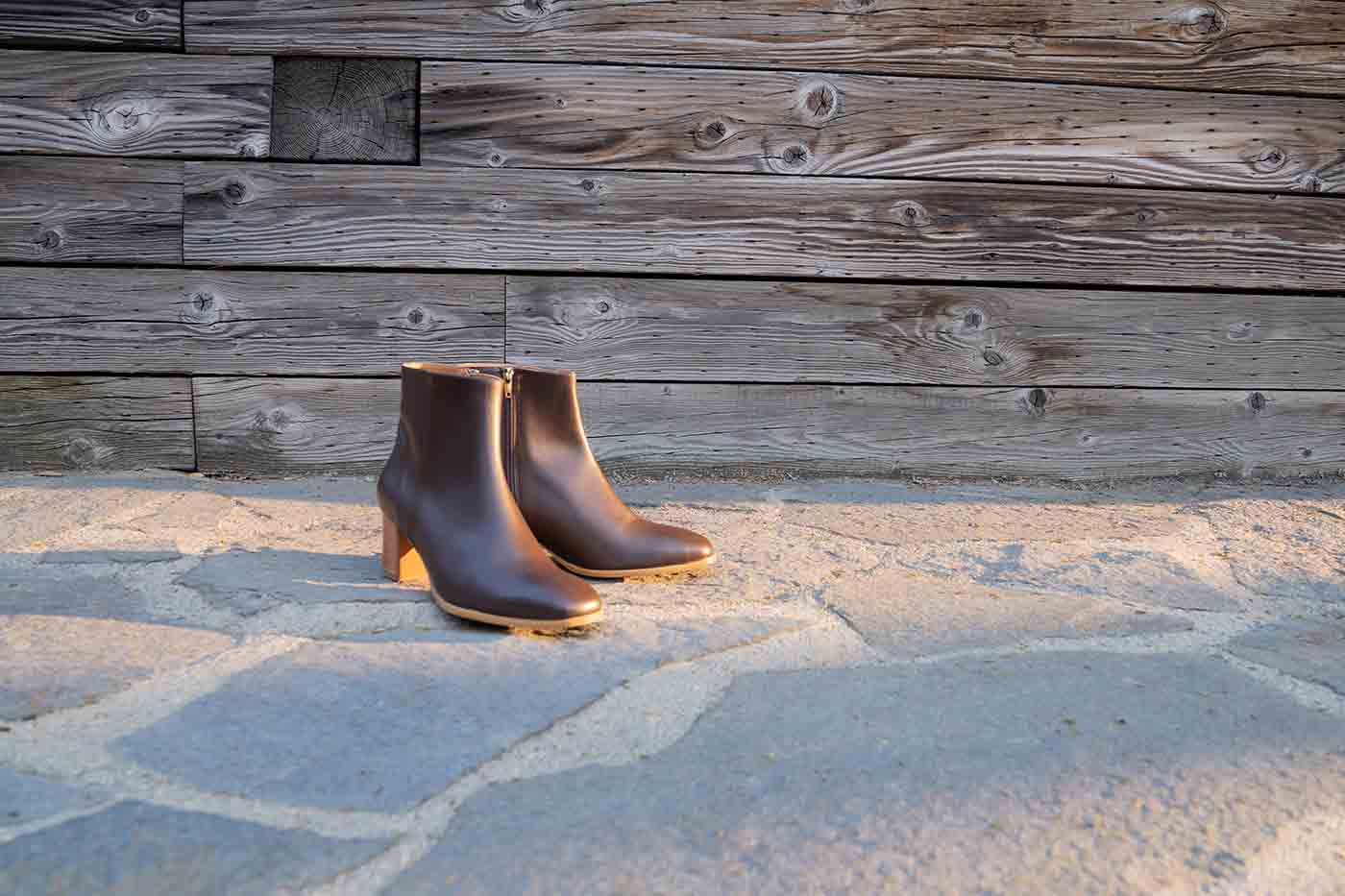 Jackie ankle boot in espresso from Bhava