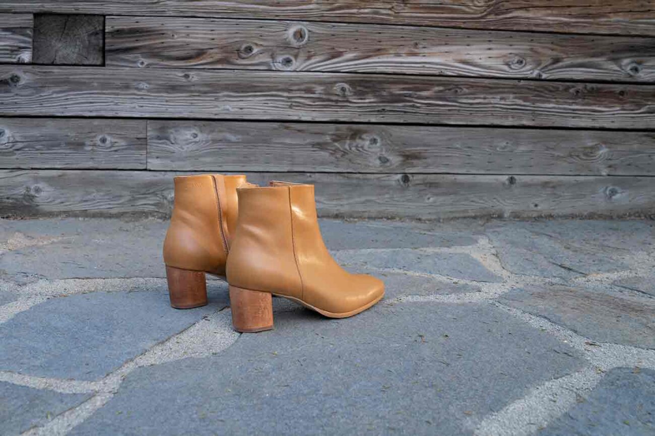 Jackie low ankle boot in natural from Bhava shoes