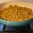 easy vegan stuffing recipe from Mrs. Cubbison's in a Le Creuset pan