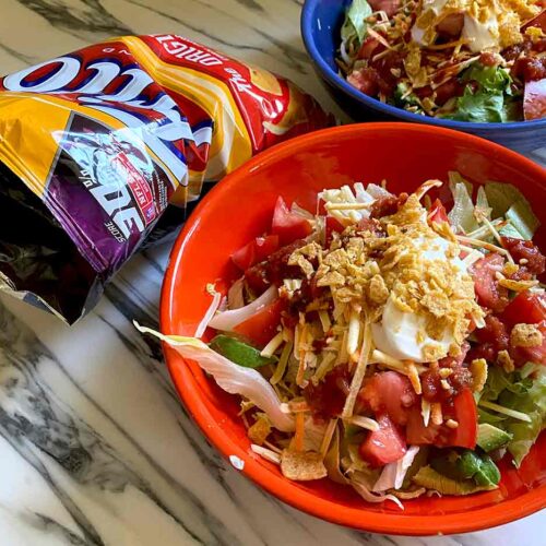 vegan taco salad with Fritos